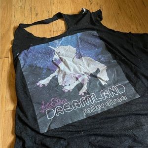 VINTAGE New York roller disco tank, from the Roller Disco held in Brooklyn.